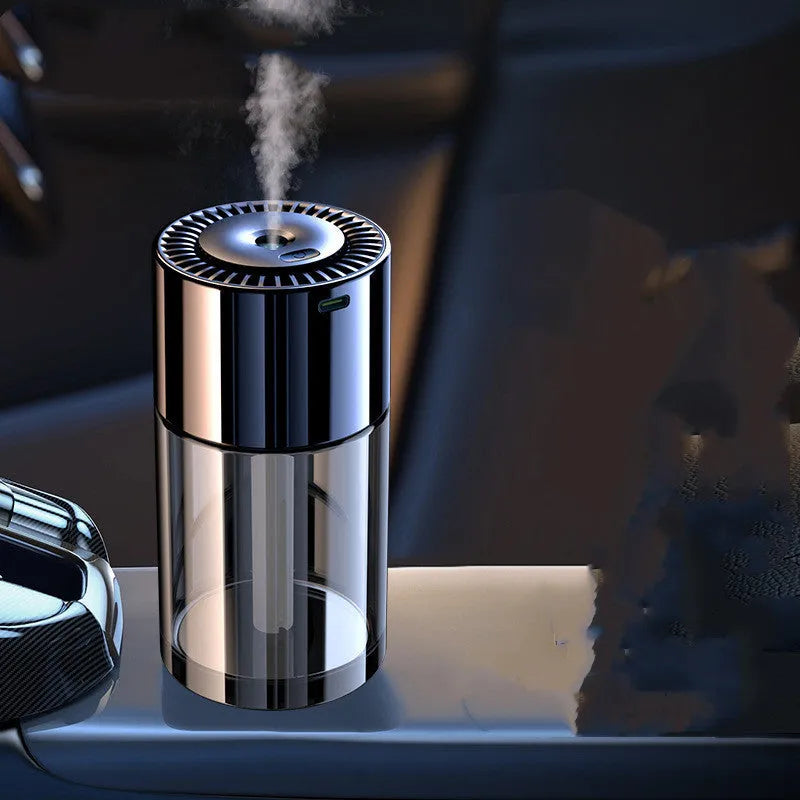 AI intelligent spray perfume humidifier with glass seat in choice of six fragrances