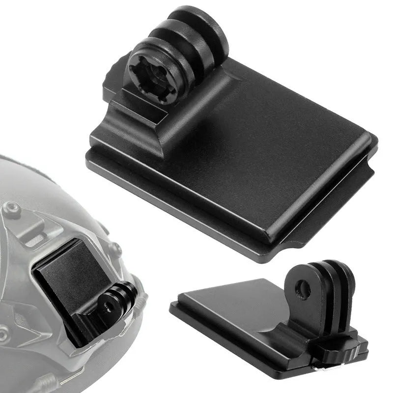 Aluminium alloy helmet camera mounting bracket for GoPro action cameras