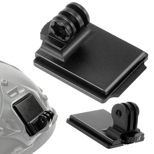 Aluminium alloy helmet camera mounting bracket for GoPro action cameras