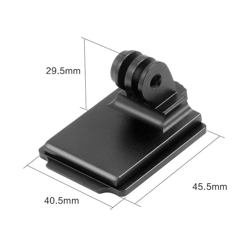 Aluminium alloy helmet camera mounting bracket for GoPro action cameras