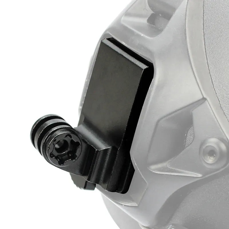 Aluminium alloy helmet camera mounting bracket for GoPro action cameras