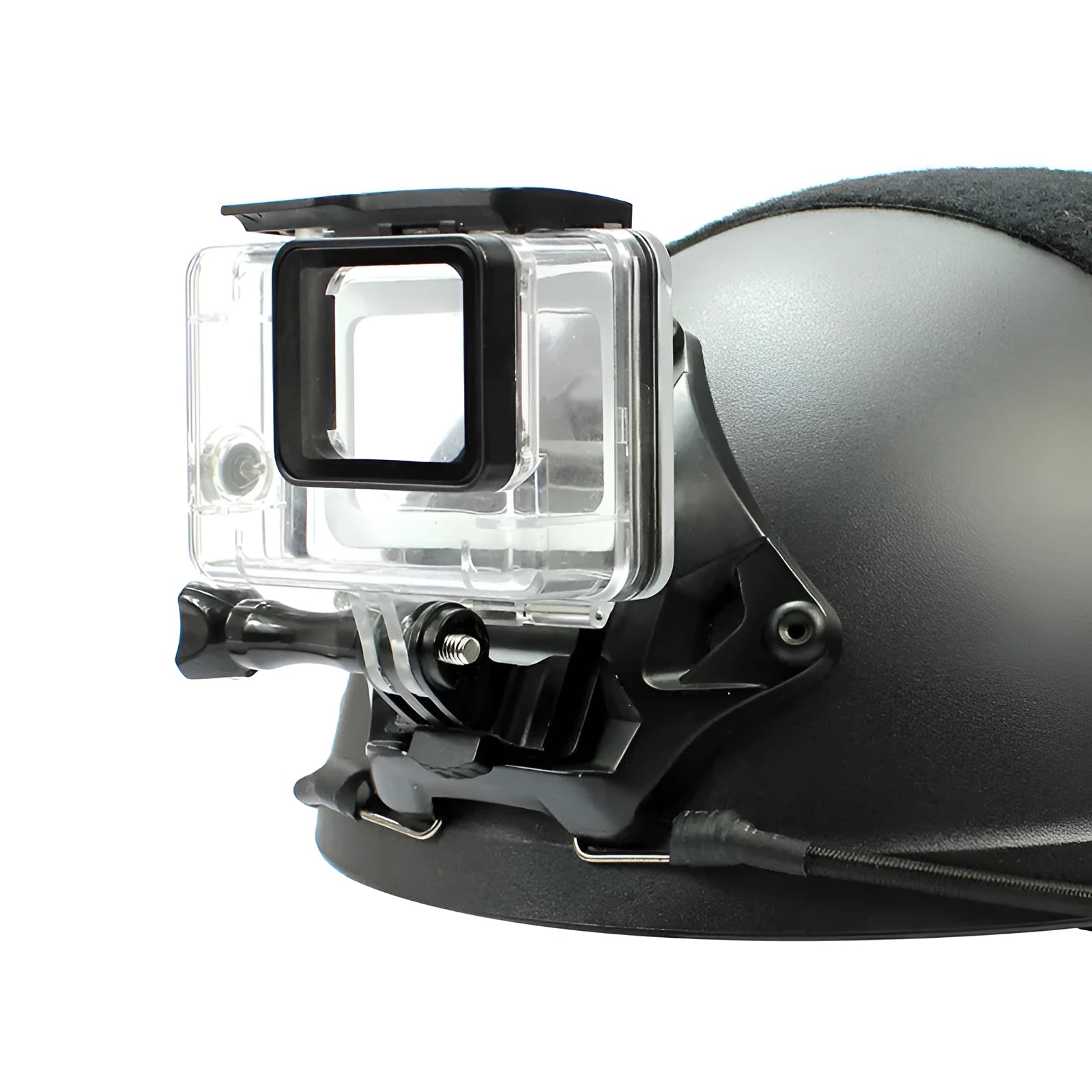 Aluminium alloy helmet camera mounting bracket for GoPro action cameras