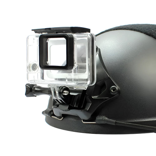 Aluminium alloy helmet camera mounting bracket for GoPro action cameras
