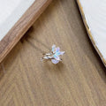 Copper insect fashion ring with adjustable opening and dripping oil colour finish.