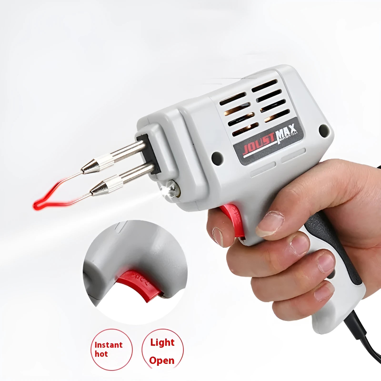 100W high power internal thermal handheld soldering gun in simple toolbox set