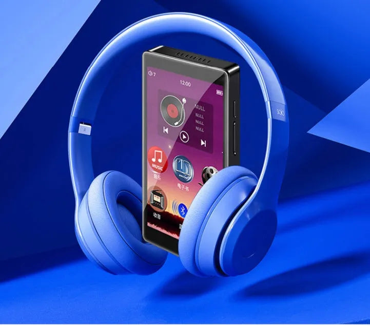 Black Ruizu H1 8GB MP3 MP4 player with 4-inch touch screen displayed front-on.