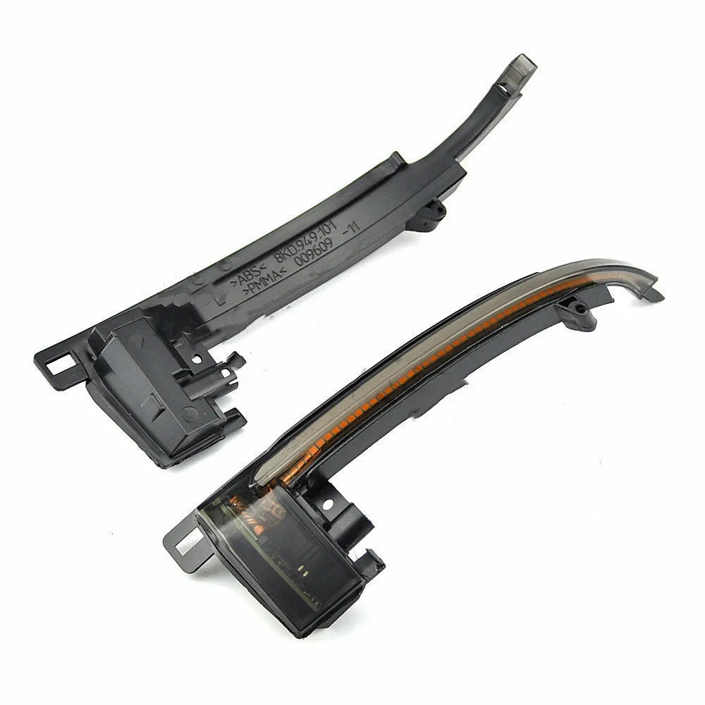 Dynamic LED mirror turn signal for Audi A4 B8 and B8.5 models in black or white finish