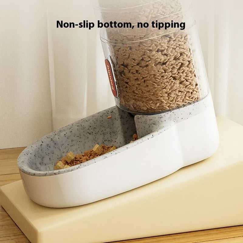 Automatic pet water fountain or feeder with 3.8L capacity in grey, blue, pink, or green colour