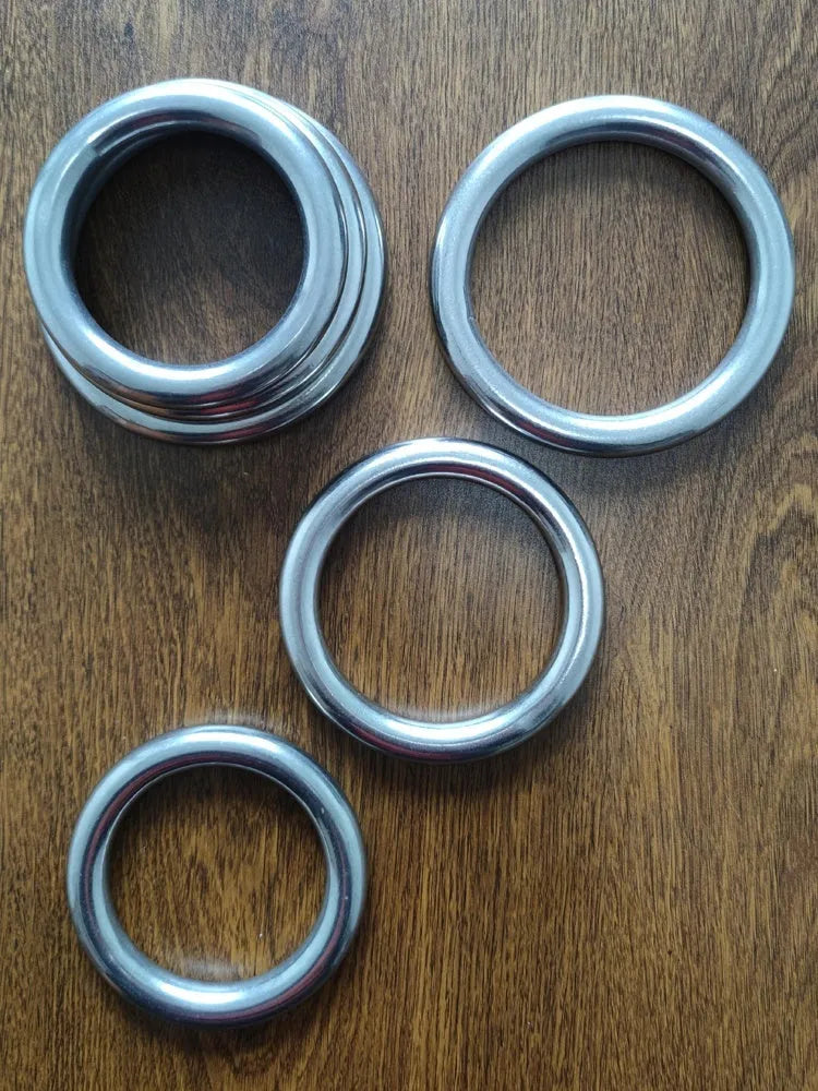 Wing Chun steel training ring in three sizes for martial arts forearm conditioning
