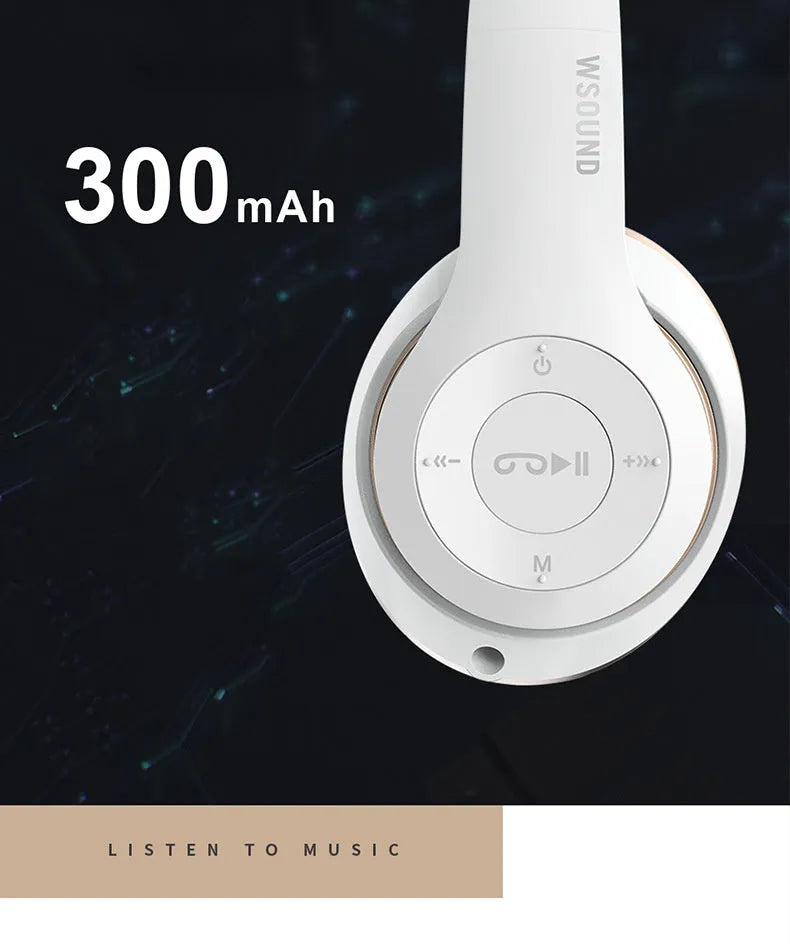 Blue and red Bluetooth wireless stereo over-ear headphones showing bilateral design