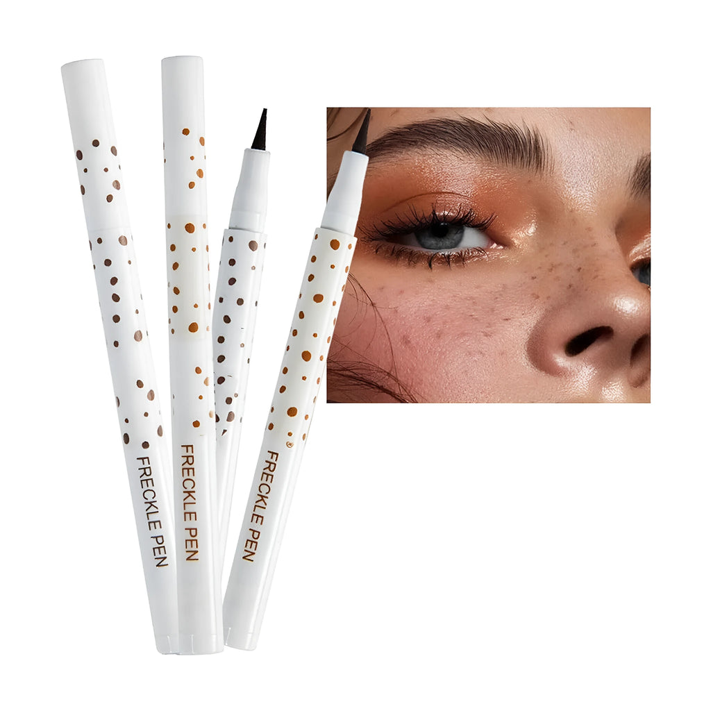 Dark brown freckle pen cosmetic marker with precision tip for natural-looking waterproof freckles