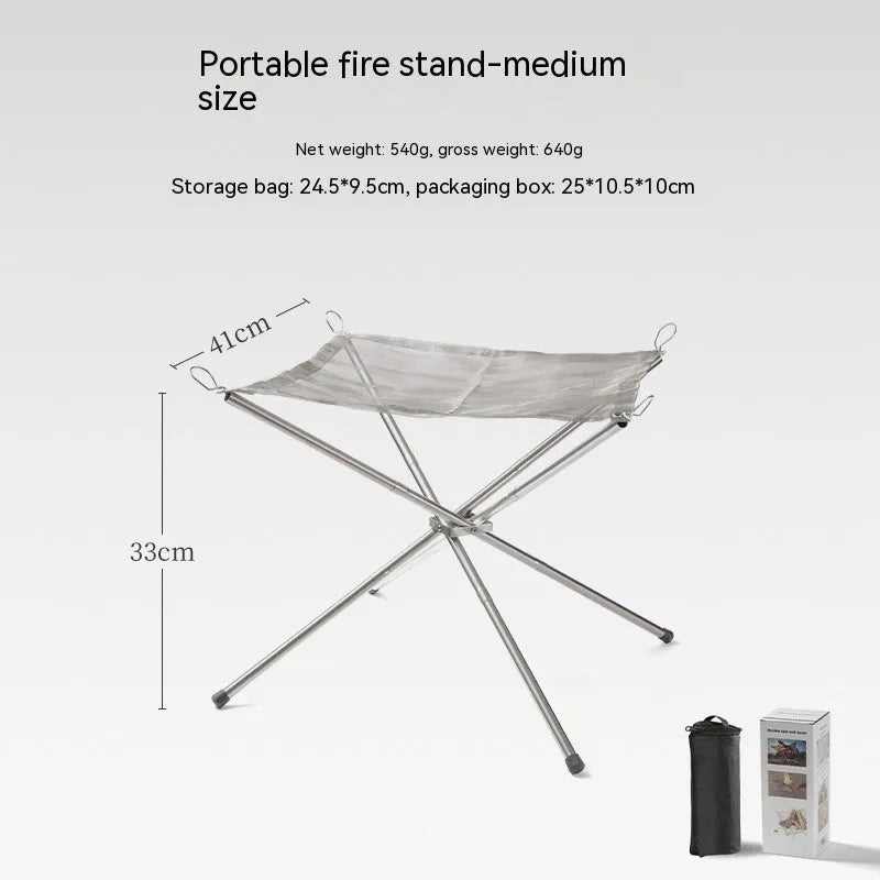 Stainless steel barbecue grill set with included grill net in silver colour