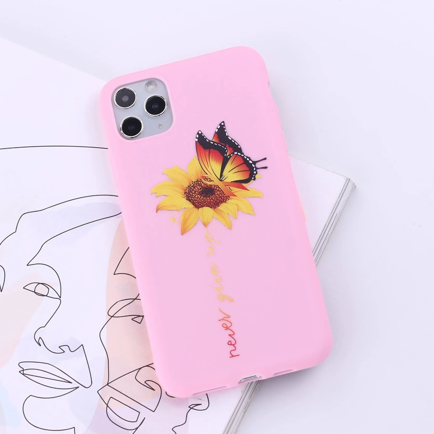TPU mobile phone back cover case for iPhone in painted European and American style design