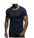 Men's solid colour modal fabric short sleeved T-shirt for summer casual sports wear, available in multiple colours