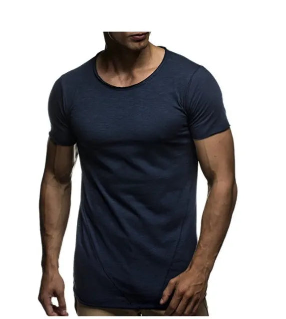 Men's solid colour modal fabric short sleeved T-shirt for summer casual sports wear, available in multiple colours