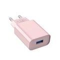 Macaron QC30 USB charging plug with European standard plug QC3.0 for Macron Euro blue