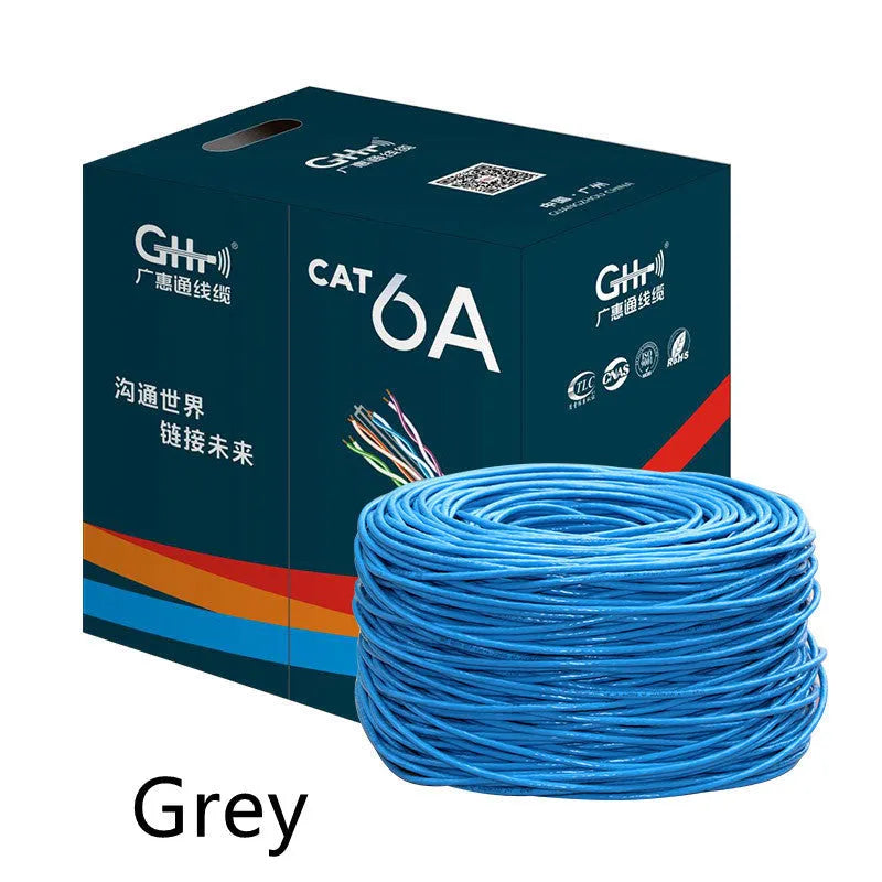 305 metre reel of blue Cat 6 oxygen-free copper Gigabit Ethernet network cable