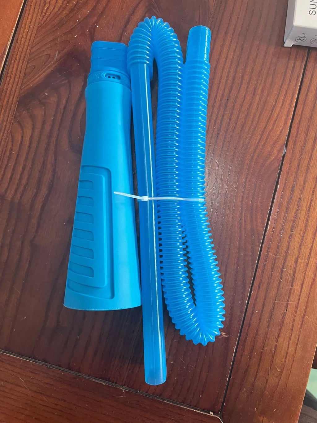 Blue plastic suction pipe vacuum cleaner head with 114cm length for washing machine cleaning