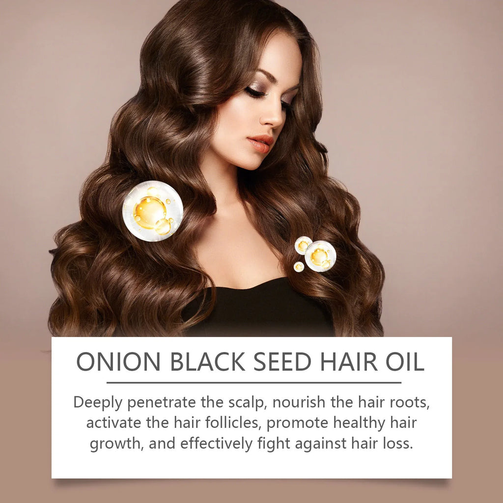 100ml bottle of nourishing hair essential oil with accessories and box