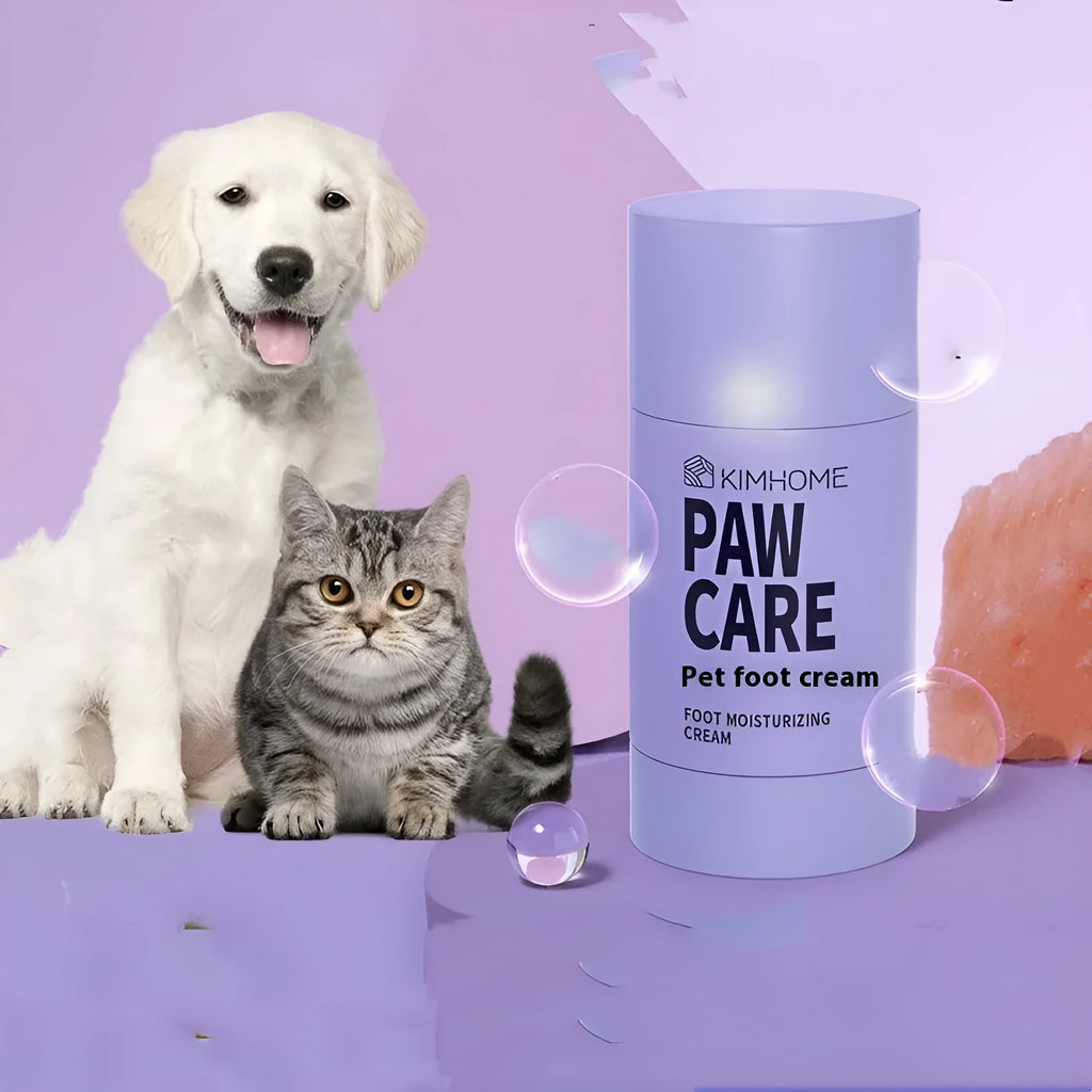 Tube of 40g pet foot cream with Brazilian palm wax for cat and dog paw care