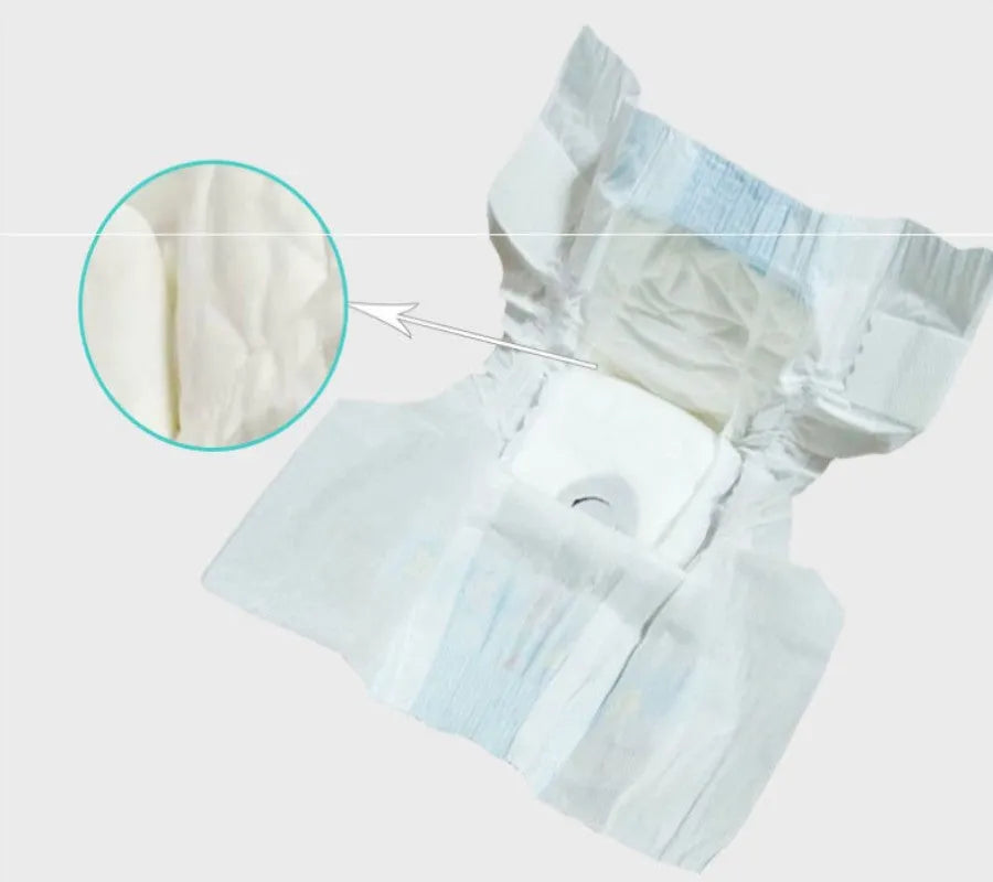 Disposable pet diapers made of non-woven fabric for female and male dogs in multiple sizes