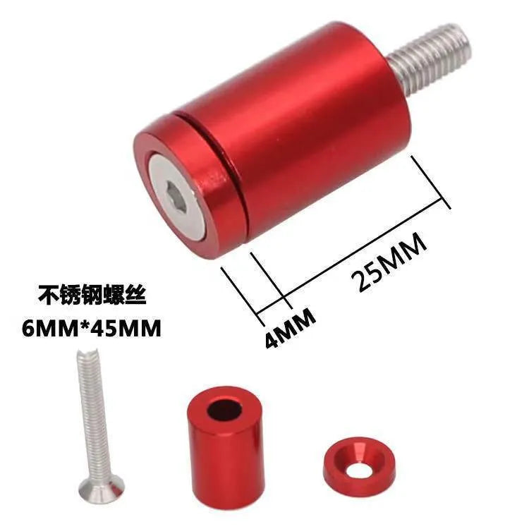 Aluminium machine cover pad height sheet kit in red, blue, and black colours with screws, nuts, and washers.
