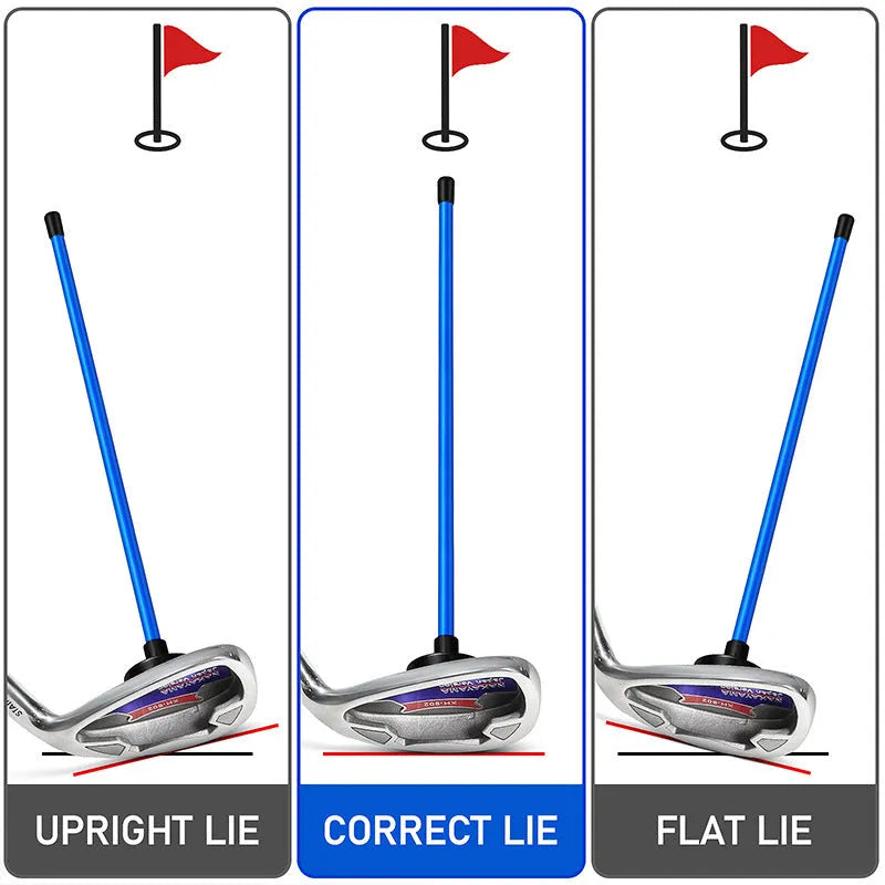 Red magnetic direction alignment golf trainer for baseball bar swing practice