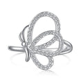 S925 sterling silver ring with zircon inlay geometric quadrilateral shape women jewellery