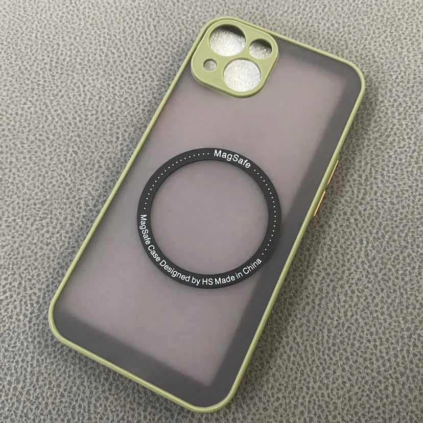 Frosted magnetic PC phone case for Apple iPhone in Phantom Magnetic Black