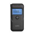 Black household alcohol tester with digital display for breath checking and drunk driving prevention