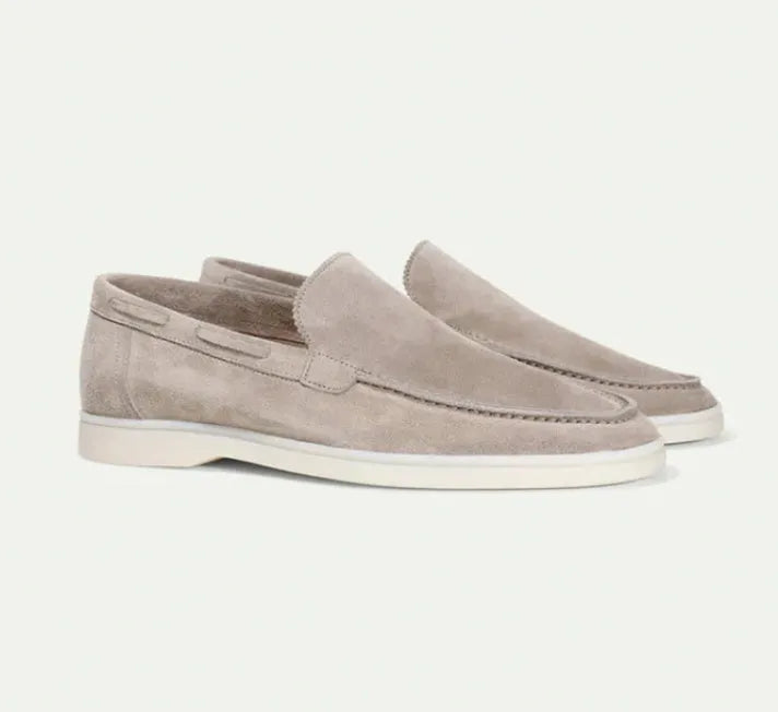 Casual loose cotton linen short sleeve suit in multiple colours with matching glasses, shoes and watch accessories
