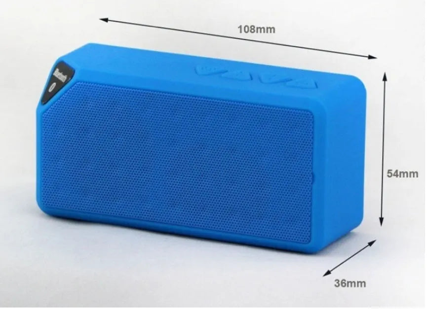 Cannon X3 cube-shaped wireless Bluetooth speaker in five colour options with portable design for outdoor audio