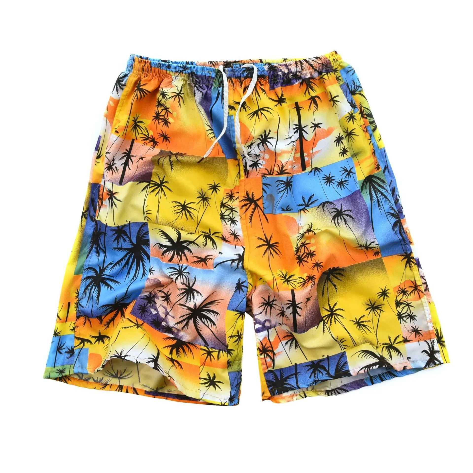 Men's floral print swimming trunks in multiple colour variations for pool and beach wear