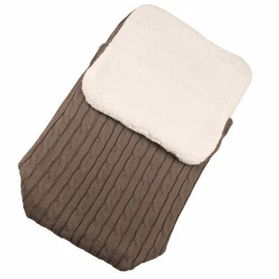 Baby stroller sleeping bag with envelope design in multiple colours showing lamb cashmere lining