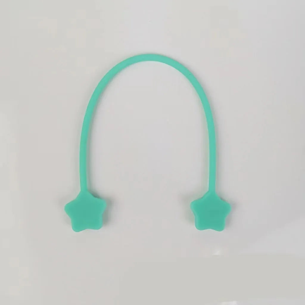 Silicone magnet wire winder organiser clip in various colours for cable management