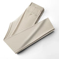 Summer men's ice silk thin straight-leg suit pants in solid colour, cotton nylon non-iron fabric