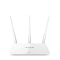 White dual-band wireless router with US plug for 2.4G and 5G broadband networks