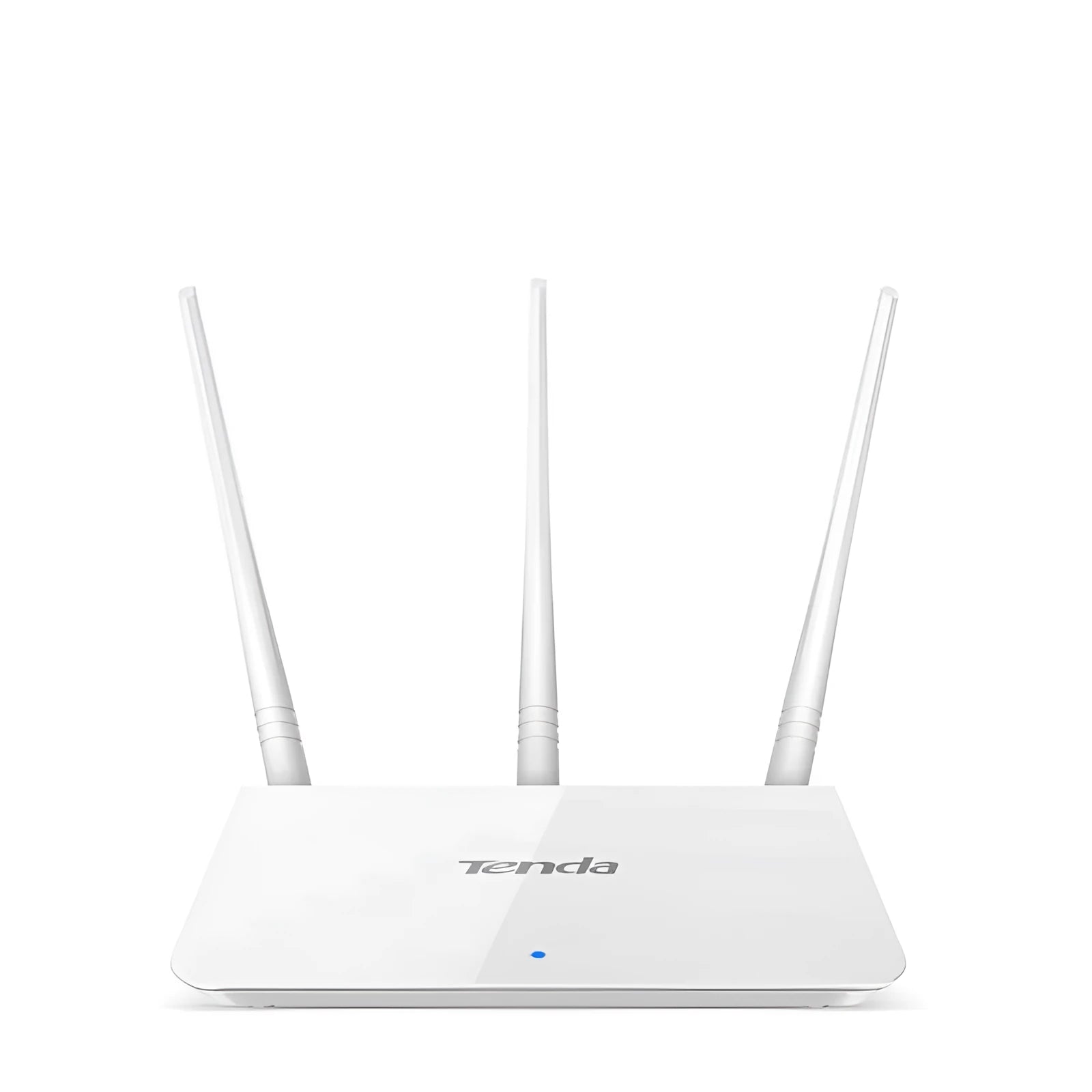 White dual-band wireless router with US plug for 2.4G and 5G broadband networks