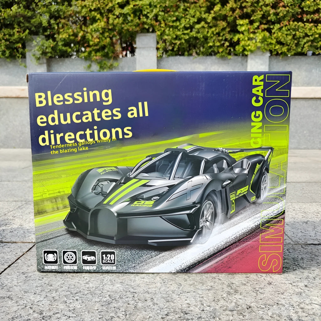 Children's Remote Control Car Toy Two-Channel Wireless Handle Simulation Racing Car for Kids 4-6 Years Old Plastic Toy Car with Remote Control Hand-Eye Coordination Development Style 1 2 3 4 Options Available