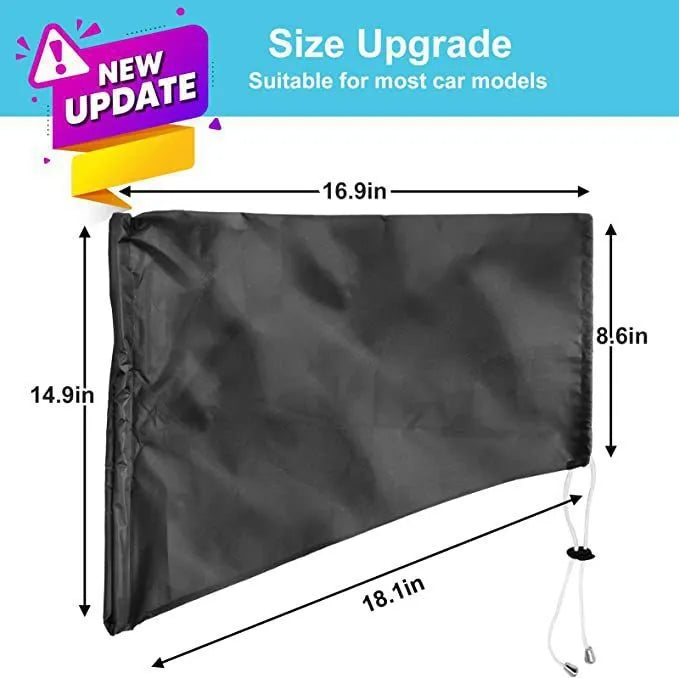 Grey waterproof drawstring cover for an electric vehicle charging port