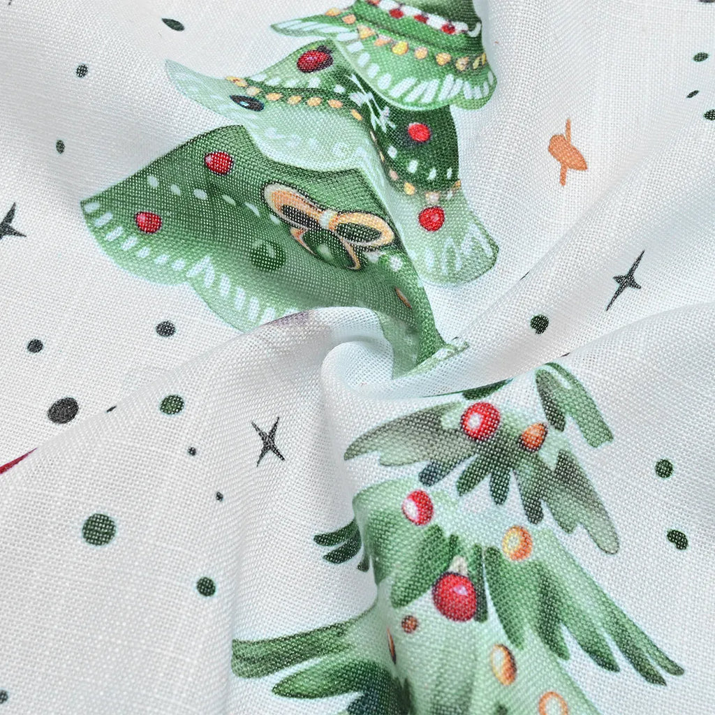 Christmas Forest polyester punching shading curtain in modern simple style with high sunshade function and multiple size options for window decoration