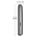 Moon shadow grey wireless small hair straightener with ceramic plates and temperature control