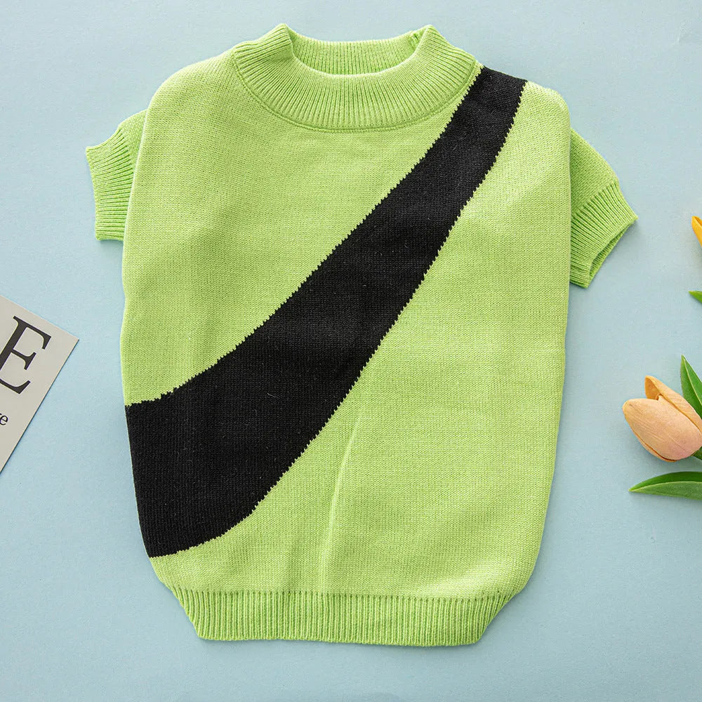 Casual wool dog jumper for Corgi or Poodle in assorted colours and sizes.