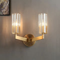 Copper wall lamp with minimalist Nordic design for bedroom bedside lighting