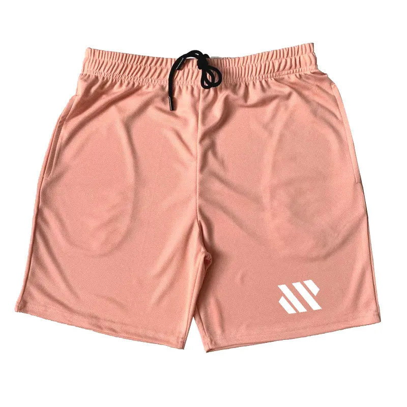 Loose fit metal silk fabric sports shorts in army green colour for summer running.