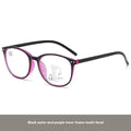 Women's ultra-light presbyopic glasses with multi-focus lenses in various frame colour options