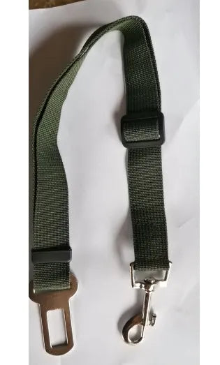 Adjustable dog car safety seat belt with PP material, 2.5cm width, adjustable 48-74cm length, in multiple colours