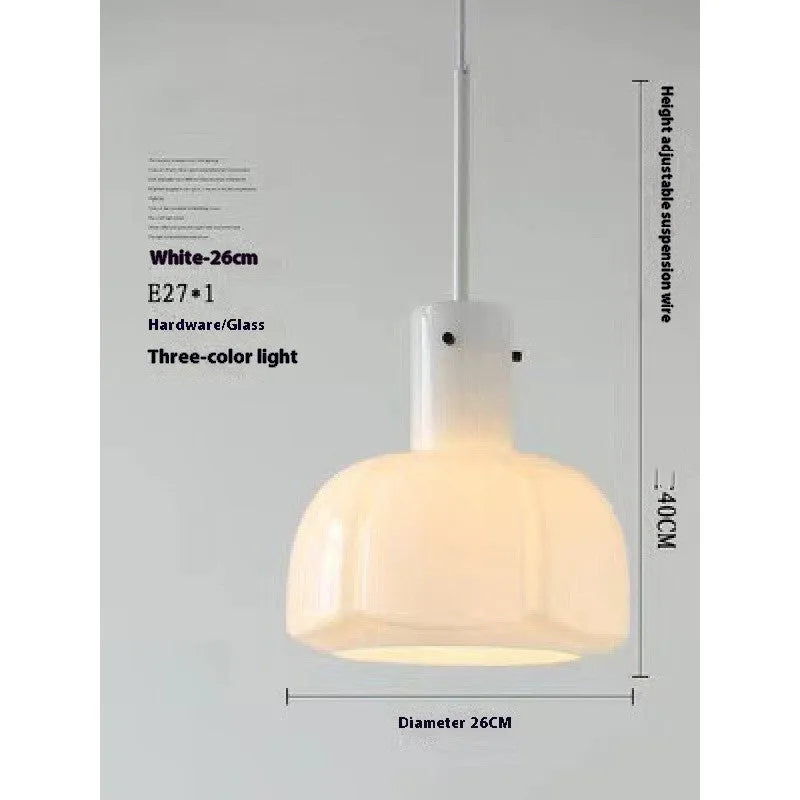 Medieval retro glass bud chandelier pendant light with six colour options for dining room or bedroom.