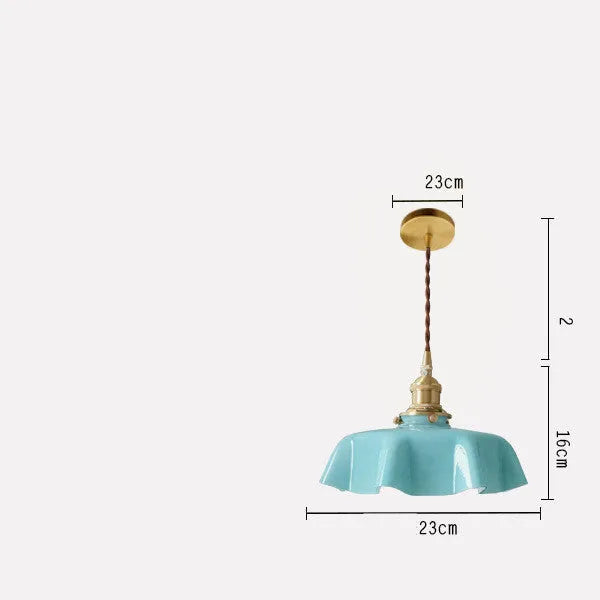 Medieval brass flower bud chandelier with adjustable height and five light colour options
