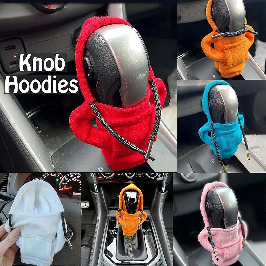 Cloth gear shift knob cover in multiple colours for car interior protection